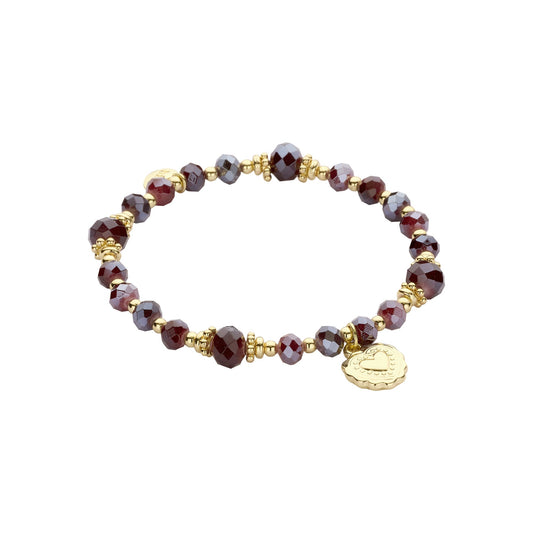 Biba armband Signature Crystals Paars (55937MIX12) van Biba