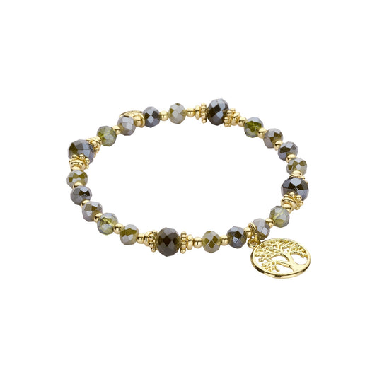 Biba armband Signature Crystals Groen (55937MIX17) van Biba