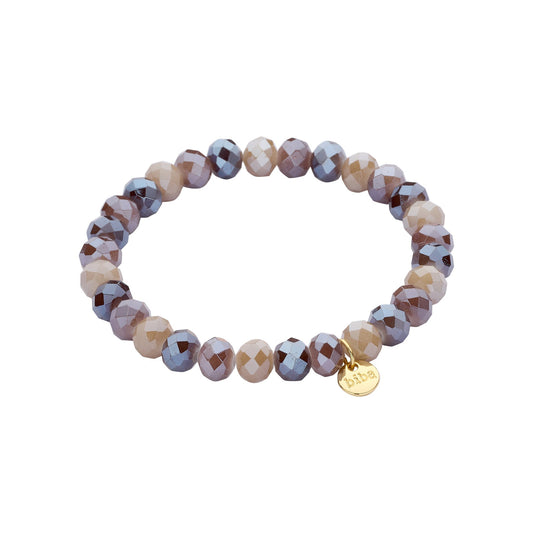 Biba armband Crystal Basics 8 mm Bruin (55946MIX01) van Biba