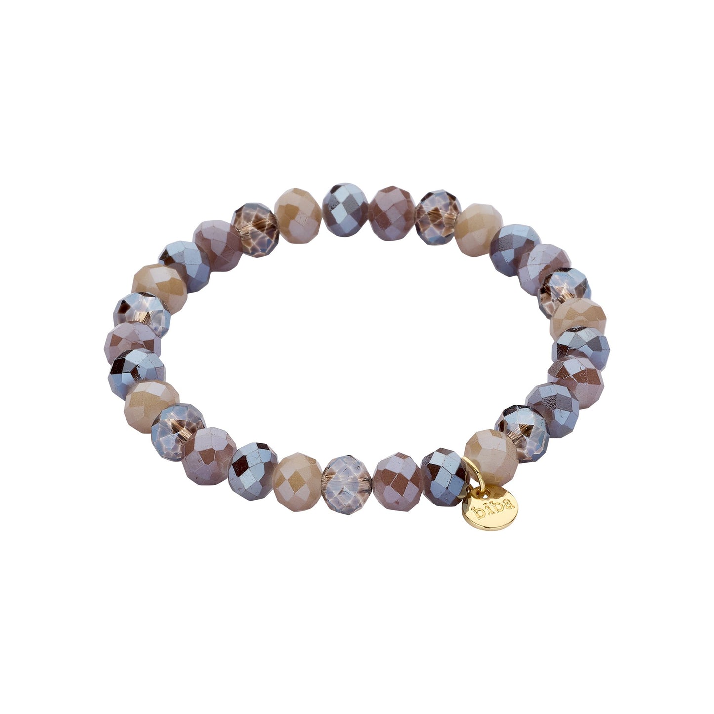 Biba armband Crystal Basics 8 mm Bruin (55946MIX02) van Biba
