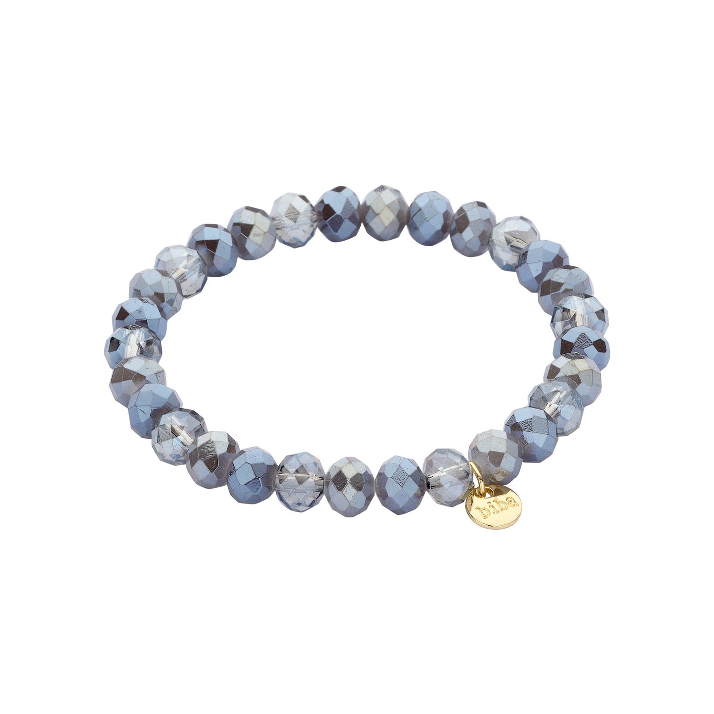 Biba armband Crystal Basics 8 mm Grijs (55946MIX03) van Biba