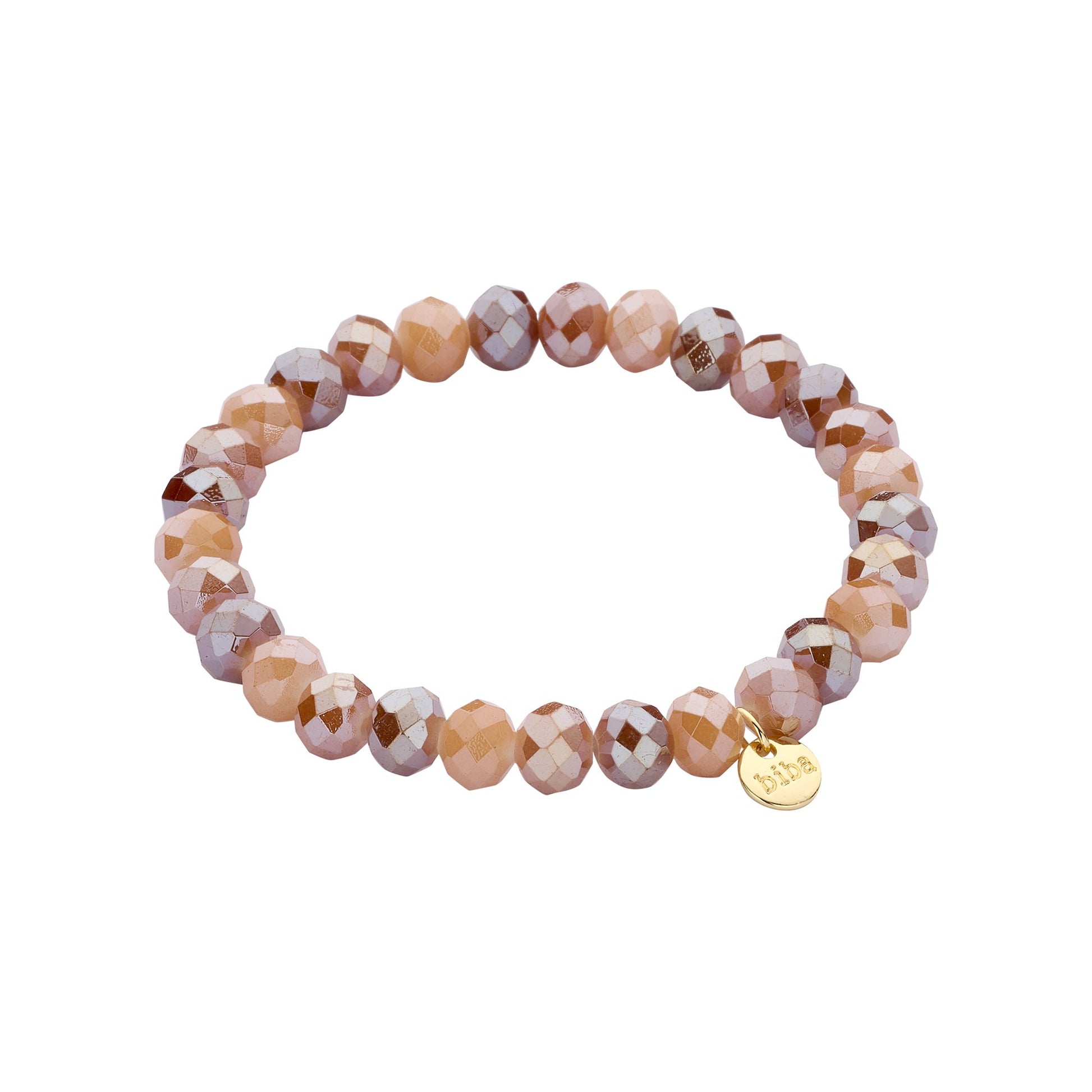 Biba armband Crystal Basics 8 mm Bruin (55946MIX04) van Biba