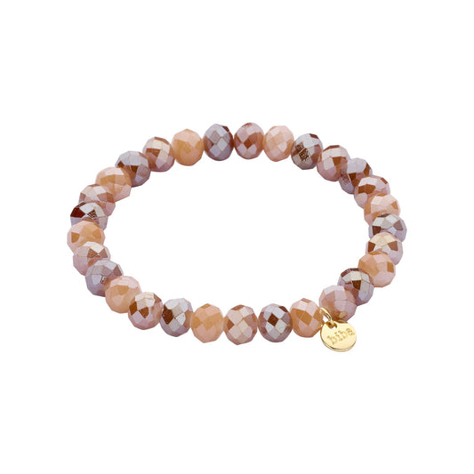 Biba armband Crystal Basics 8 mm Bruin (55946MIX04) van Biba