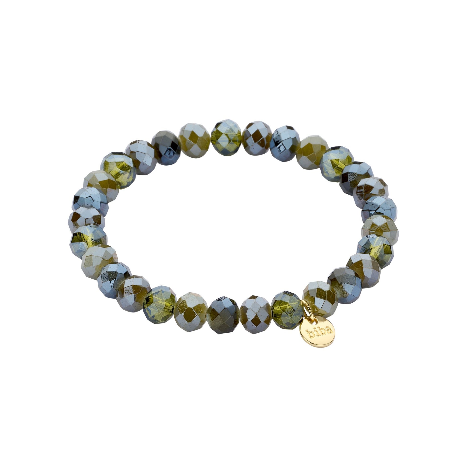 Biba armband Crystal Basics 8 mm Groen (55946MIX07) van Biba