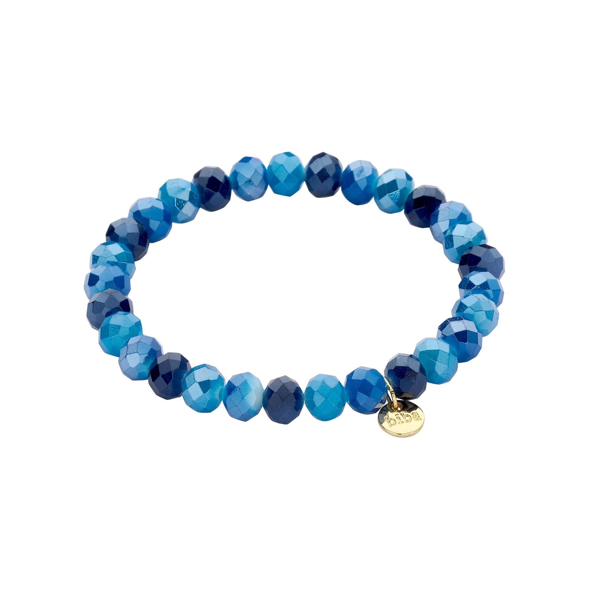 Biba armband Crystal Basics 8 mm Blauw (55946MIX10) van Biba