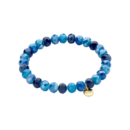 Biba armband Crystal Basics 8 mm Blauw (55946MIX10) van Biba