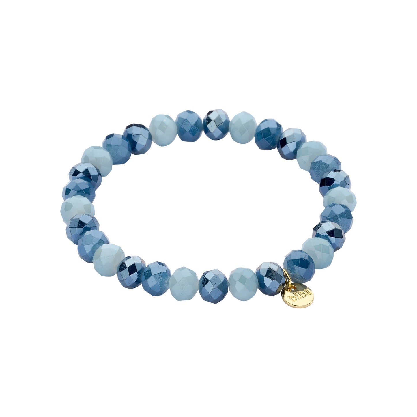 Biba armband Crystal Basics 8 mm Blauw (55946MIX11) van Biba
