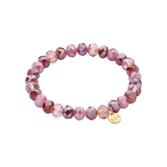 Biba armband Crystal Basics 8 mm Roze (55946MIX16) van Biba