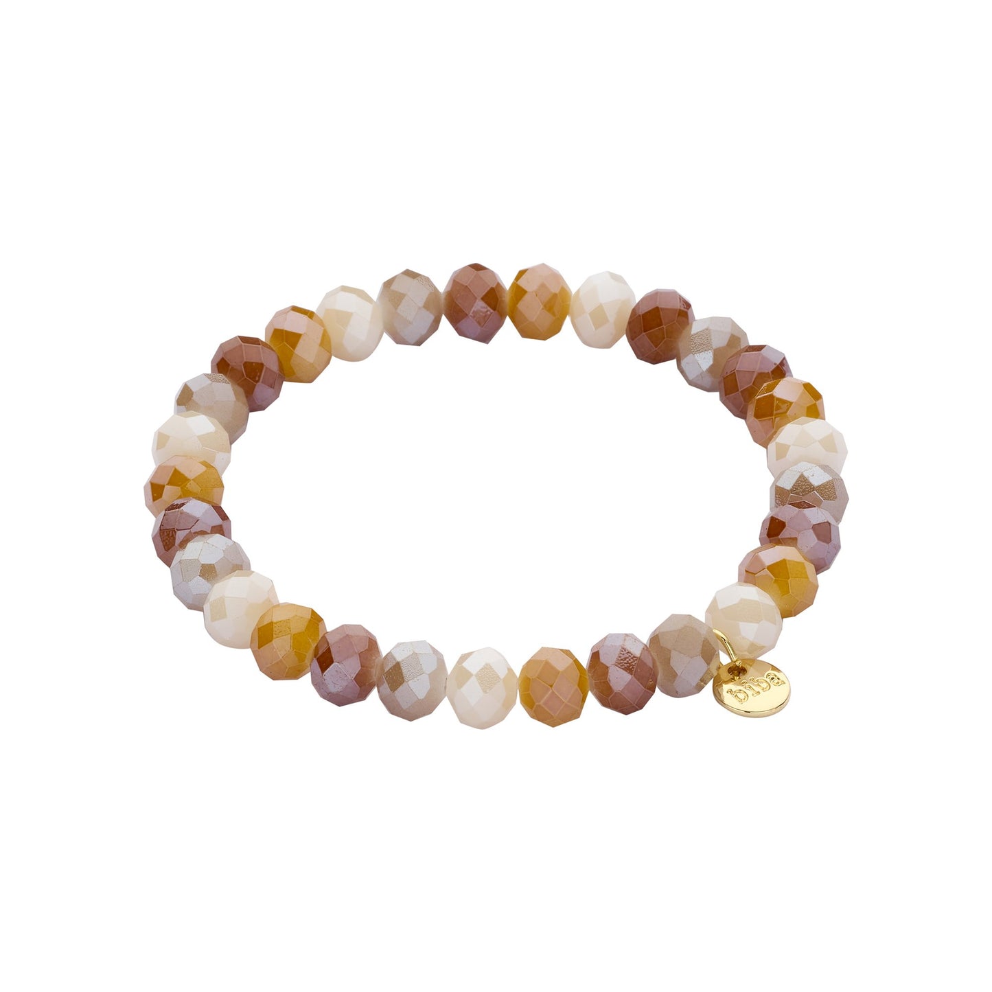 Biba armband Crystal Basics 8 mm Bruin (55950MIX02) van Biba