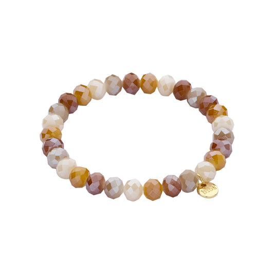Biba armband Crystal Basics 8 mm Bruin (55950MIX02) van Biba