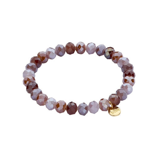Biba armband Crystal Basics 8 mm Paars (55950MIX06) van Biba