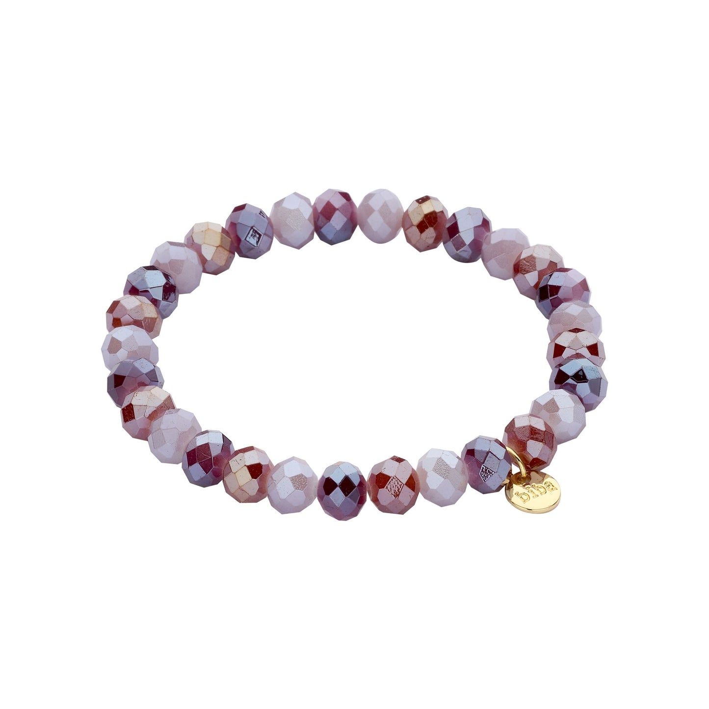 Biba armband Crystal Basics 8 mm Paars (55950MIX08) van Biba