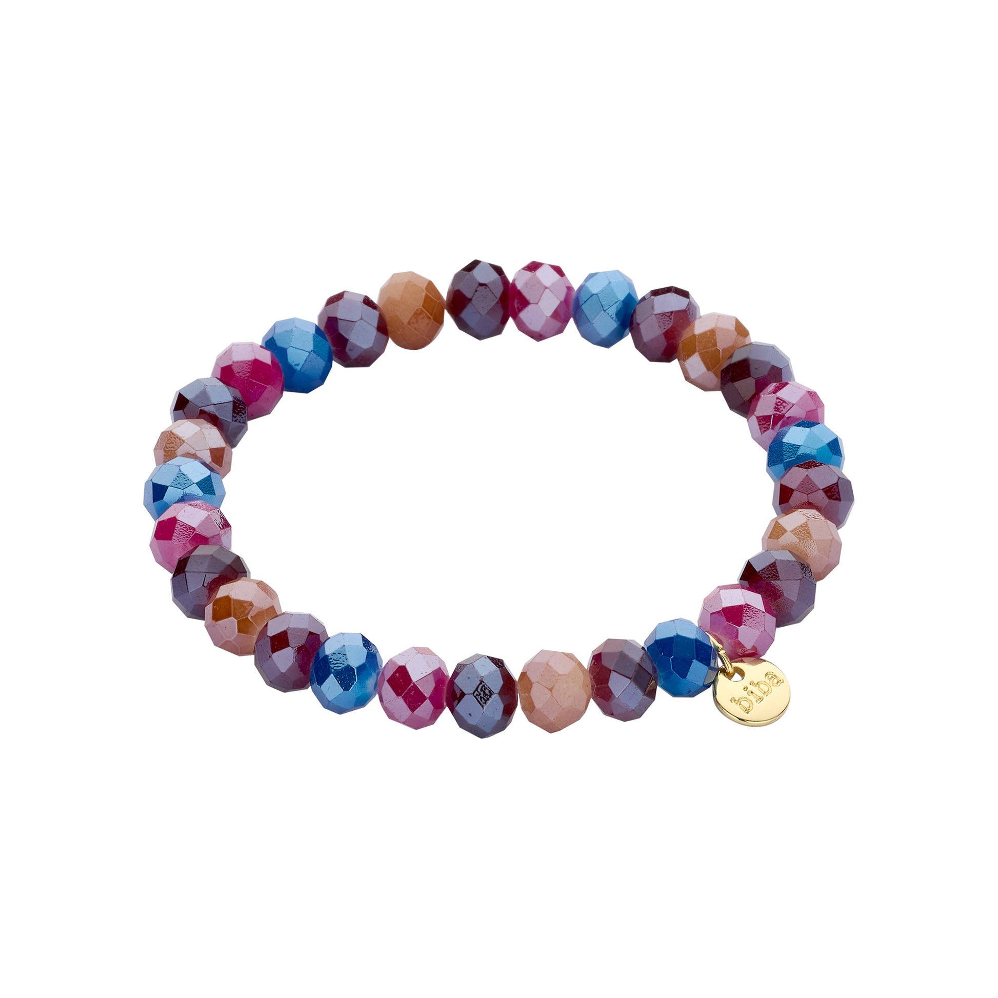 Biba armband Crystal Basics 8 mm Multicolor (55950MIX09) van Biba