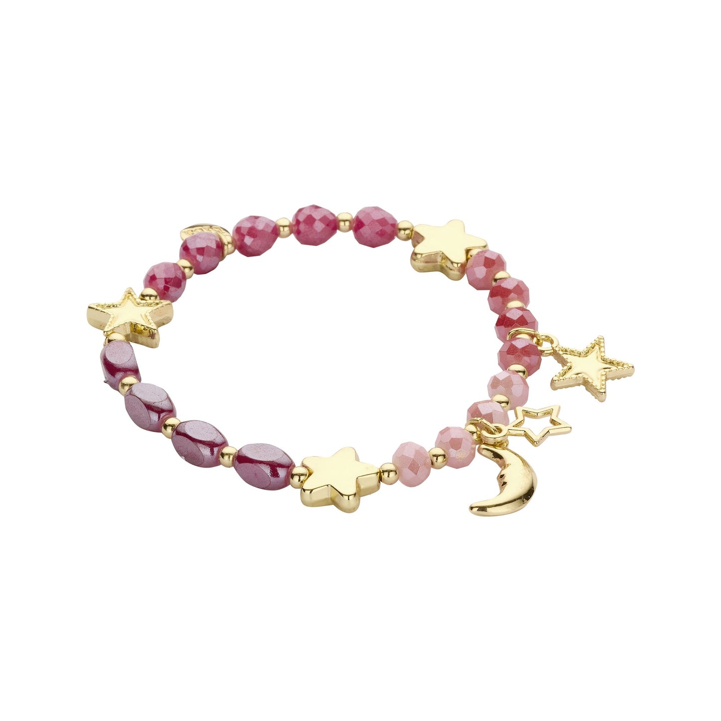 Biba armband Signature Crystals Roze (55952MIX01) van Biba