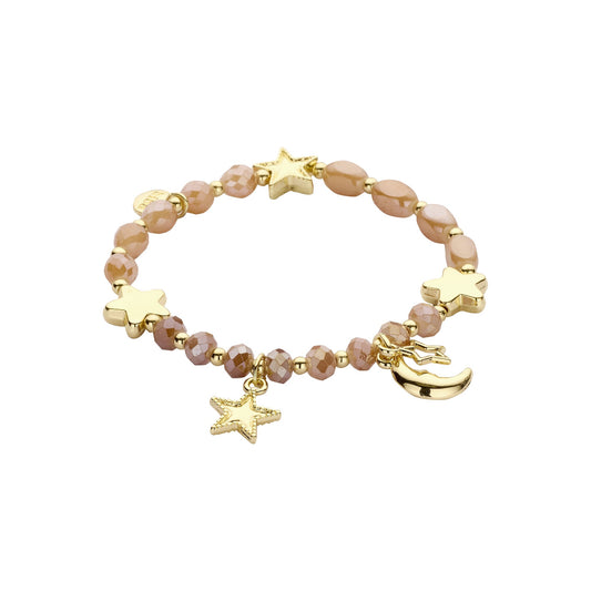 Biba armband Signature Crystals Beige (55952MIX02) van Biba