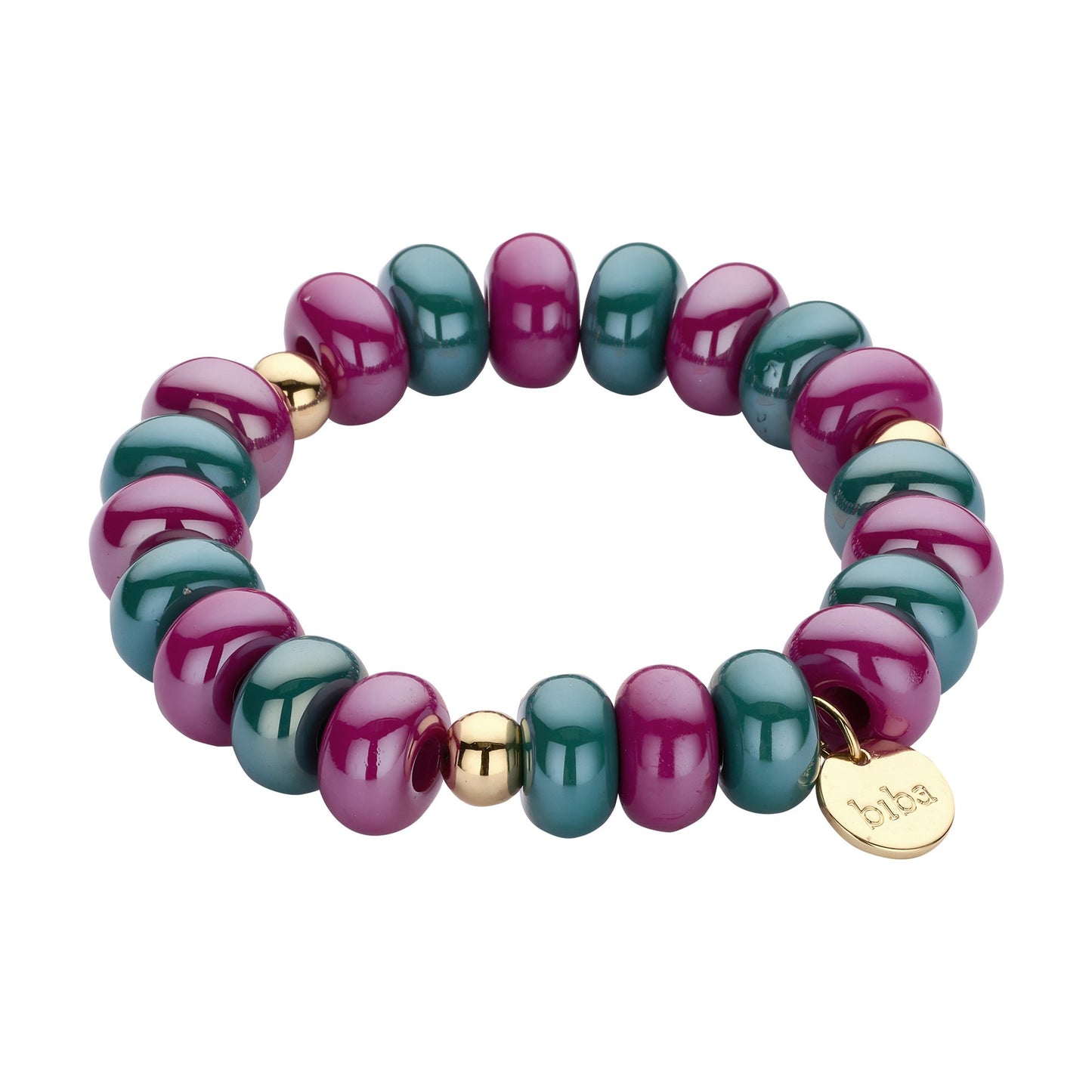 Biba armband met resin kralen Multicolor - Karla's