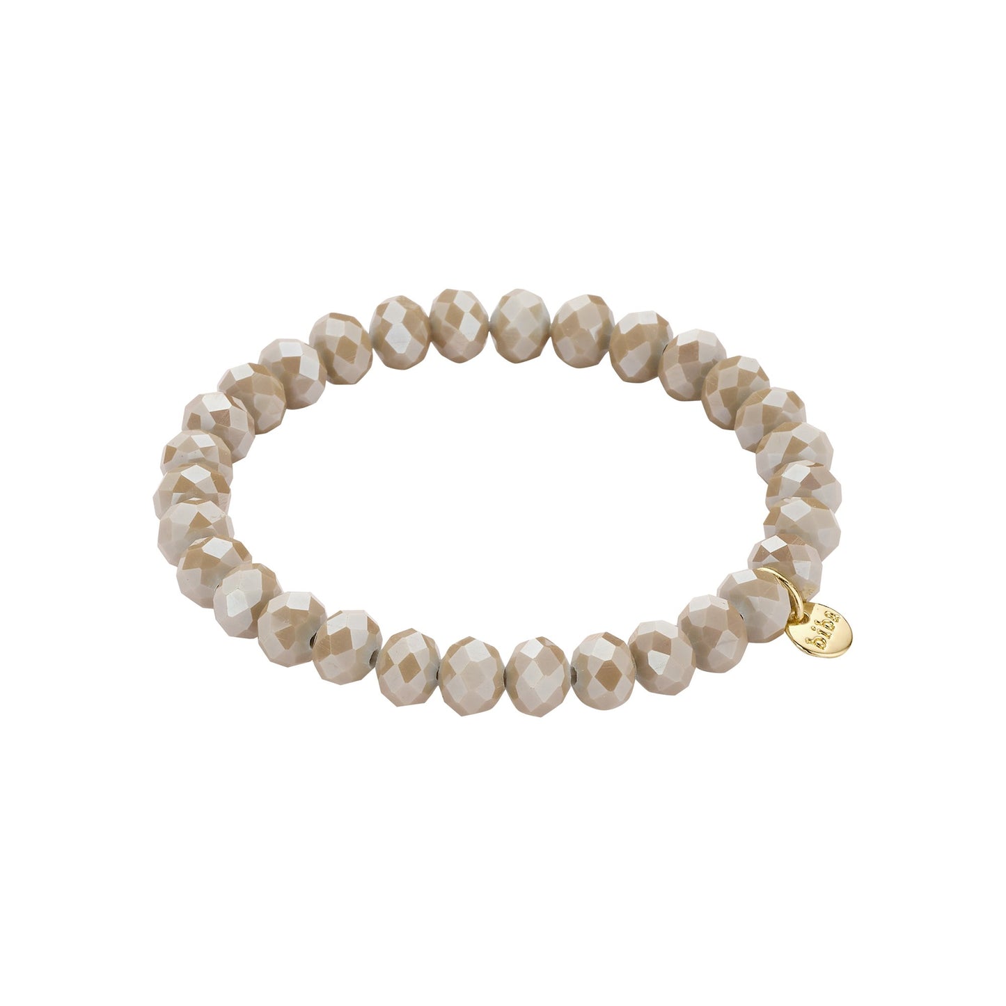 Biba armband Crystal Basics Beige 8 mm (55985MIX03) van Biba