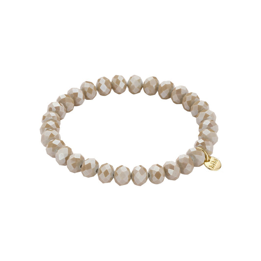 Biba armband Crystal Basics Beige 8 mm (55985MIX03) van Biba