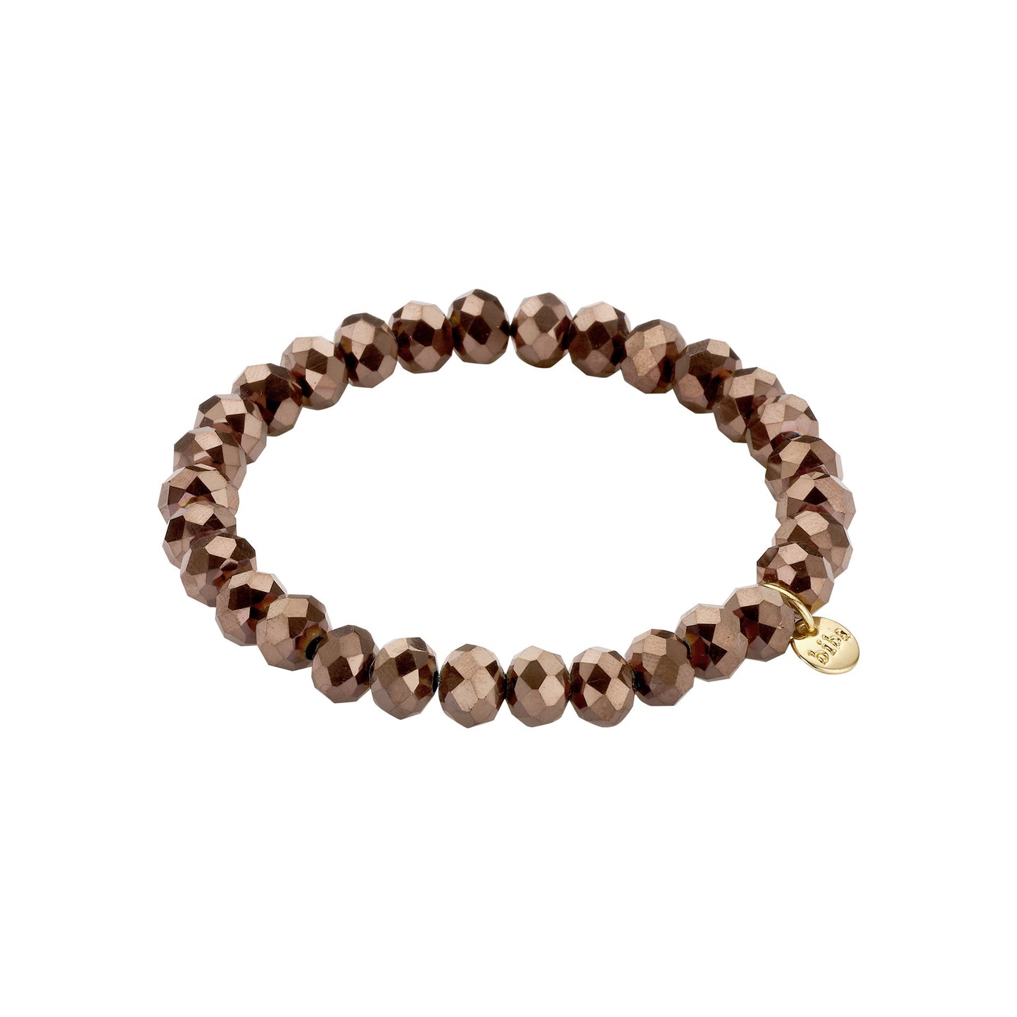 Biba armband Crystal Basics Bruin 8 mm (55985MIX08) van Biba