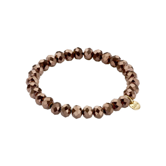 Biba armband Crystal Basics Bruin 8 mm (55985MIX08) van Biba