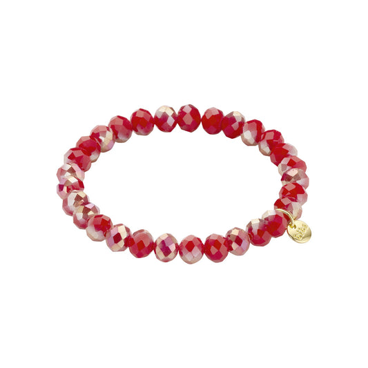 Biba armband Crystal Basics Rood 8 mm (55985MIX11) van Biba
