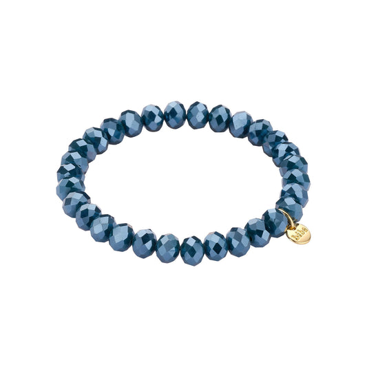 Biba armband Crystal Basics Blauw 8 mm (55985MIX22) van Biba