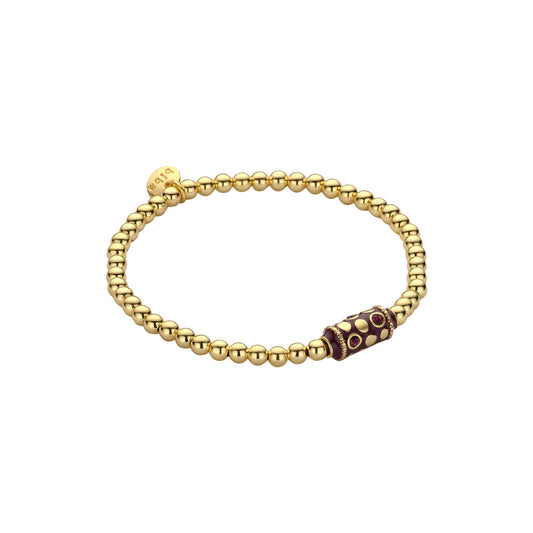 Biba armband bohemian autumn Paars – 56011MIX06 - Karla's Gifts & Living