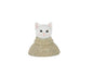 Kat Bust Sweater Polyresin Grijsgroen/Wit