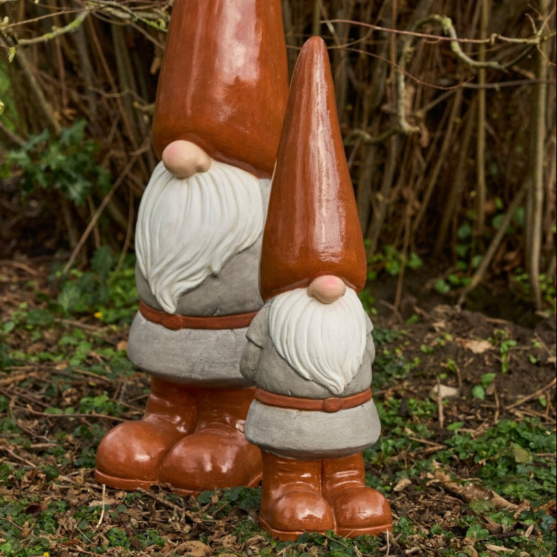 Kabouter figuurtje bruin met grijs