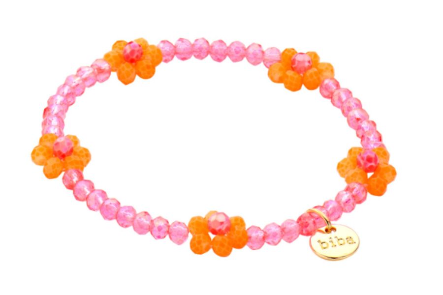 Biba Armband Kids - zacht Roze / oranje