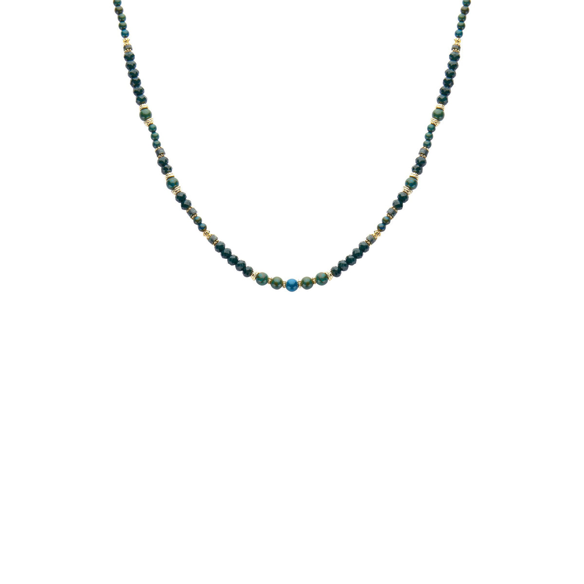 Biba halsketting Korte Kettingen – groen – 61143MIX03