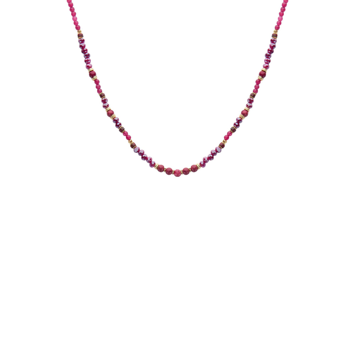 Biba halsketting Korte Kettingen – rood – 61143MIX10