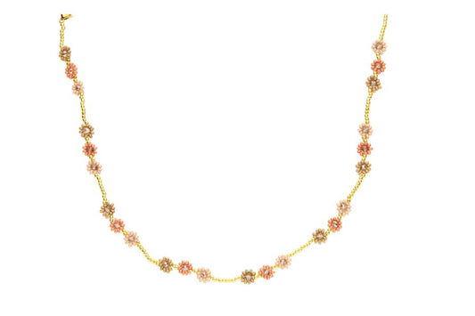 Biba Halsketting - Oranje - Miyuki Beads