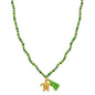 Biba Lange Ketting Summer Sparkle Groen