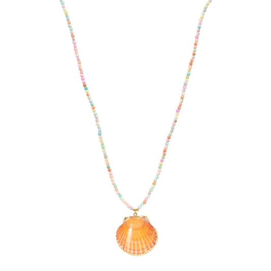 Biba Lange Ketting Schelp Multi Pastel