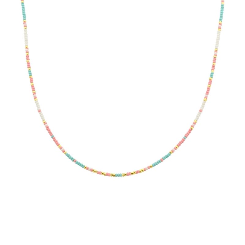 biba ketting fiesta  roze blauw