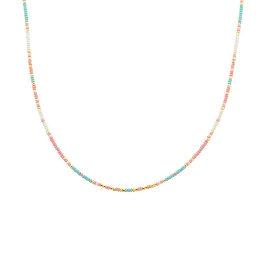 biba ketting fiesta  roze blauw