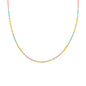biba ketting fiesta geel roze aqua