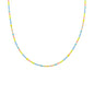 biba ketting fiesta drop  geel roze blauw