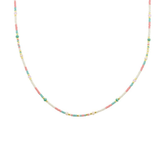 biba ketting fiesta drop  roze aqua