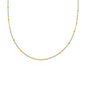biba ketting fiesta drop roze geel aqua