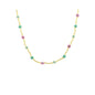 Biba Halsketting biba Paars + wit + groen