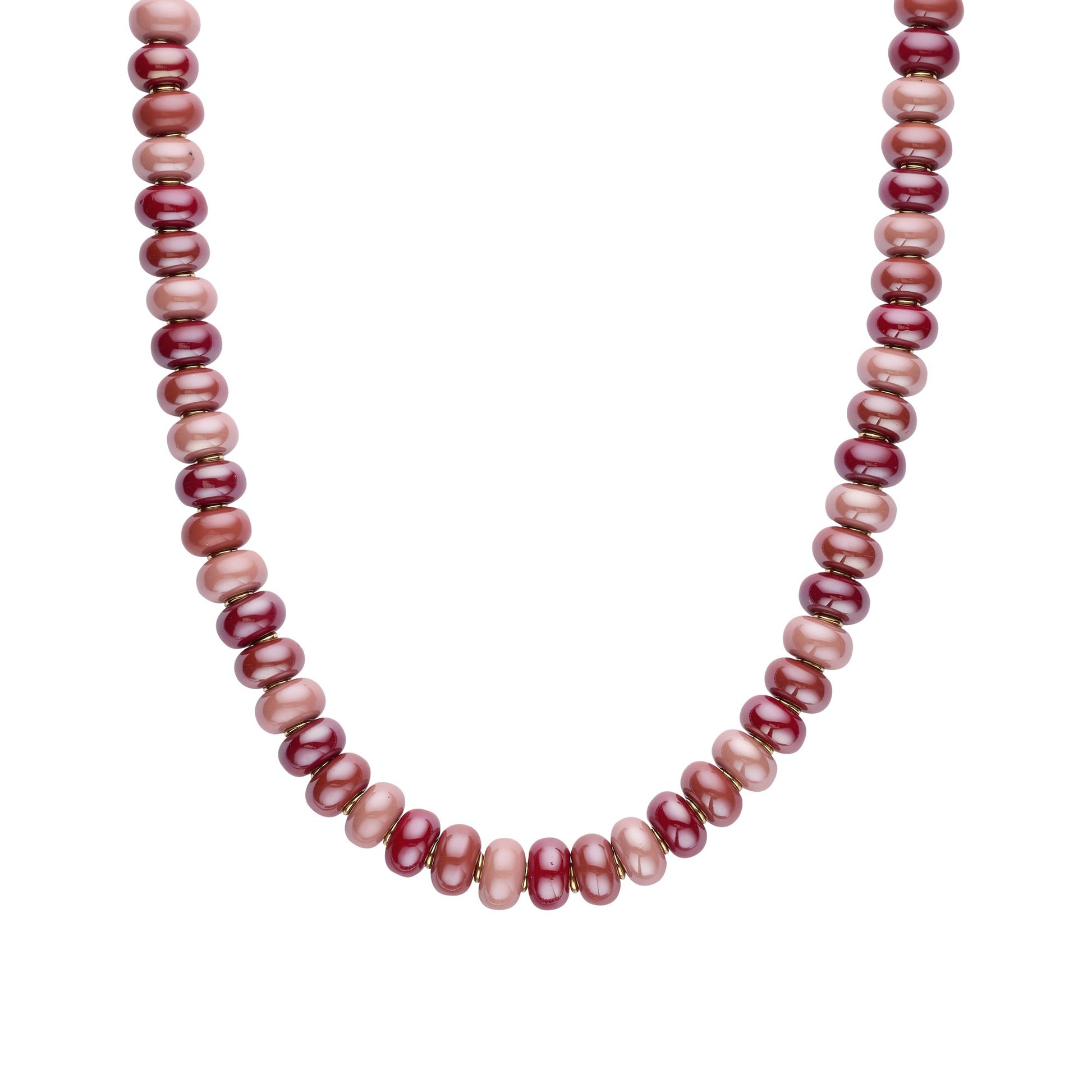 Biba halsketting met resin kralen Paars - Karla's