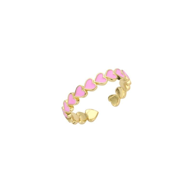 Biba Ring Hart Roze