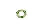 Biba Ring- elastiek- groen