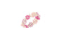 Biba Ring- elastiek - Roze/lilla zilver