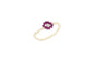 Biba Ring elastiek - Paars/zilver - biba