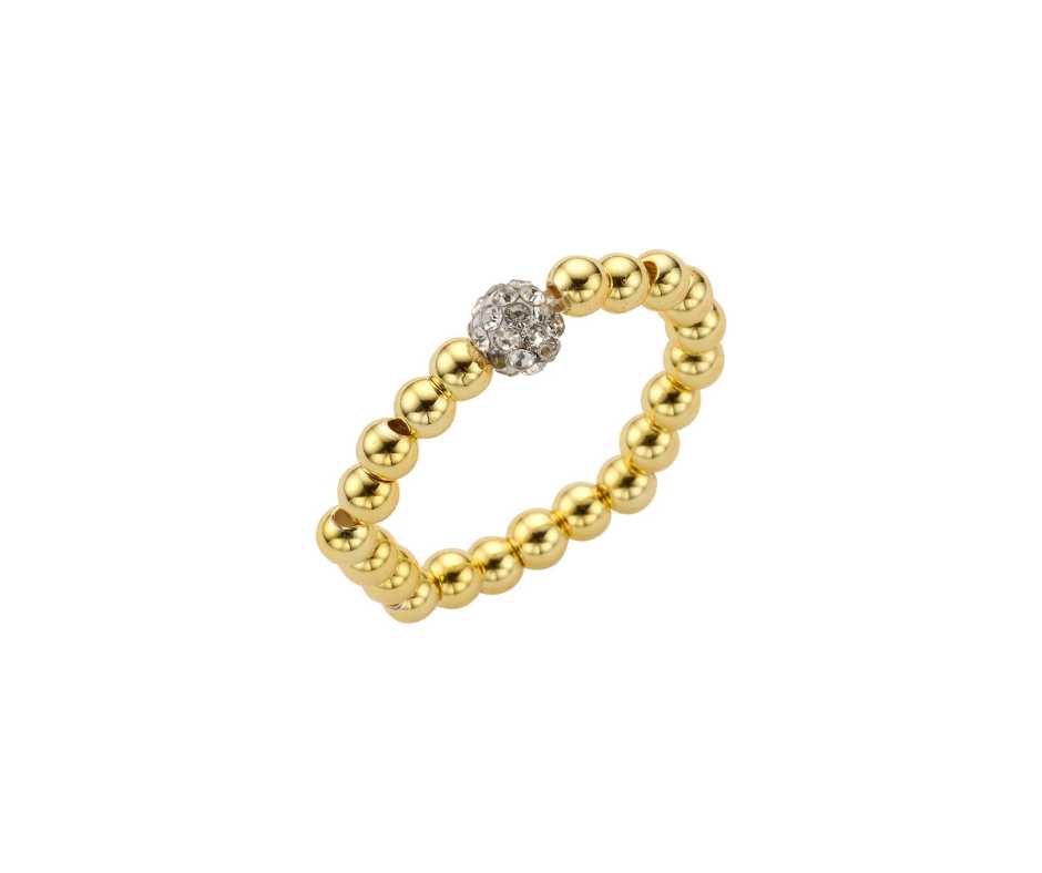 Biba Ring -metaal -Goud