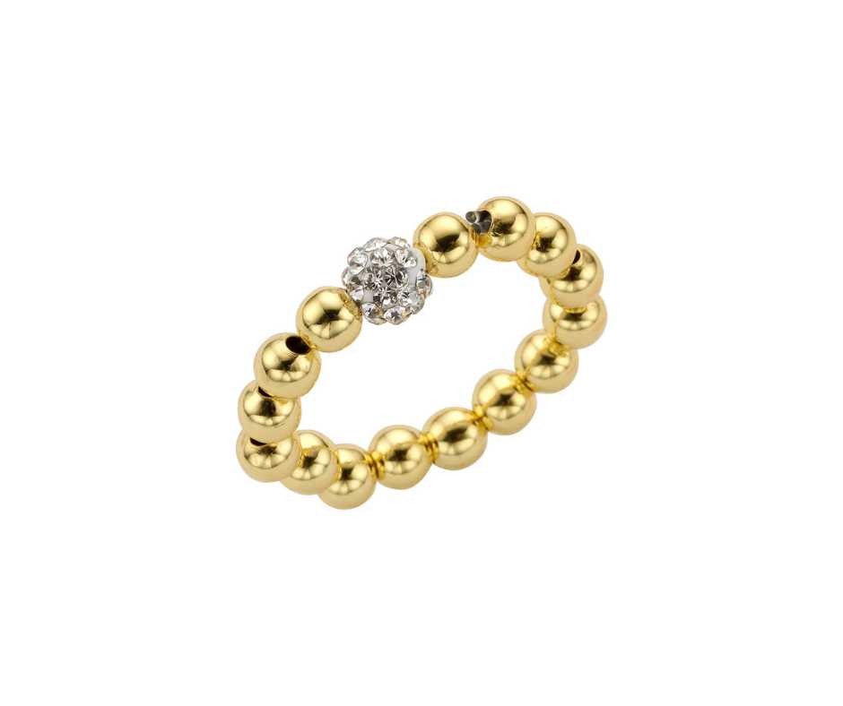 Biba Ring -metaal -Goud