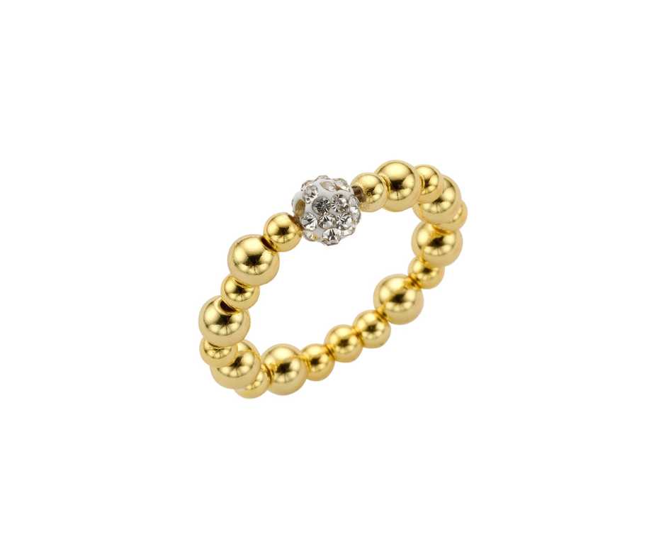 Biba Ring -metaal -Goud
